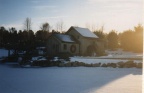 Woodward mill house in winter 